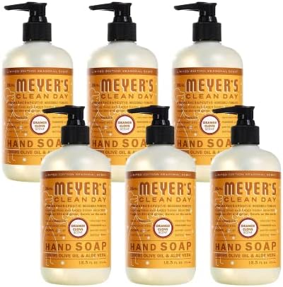 Mrs Meyers Clean Day, Liquid, Orange Clove, 12.50 OZ (Pack of 6)