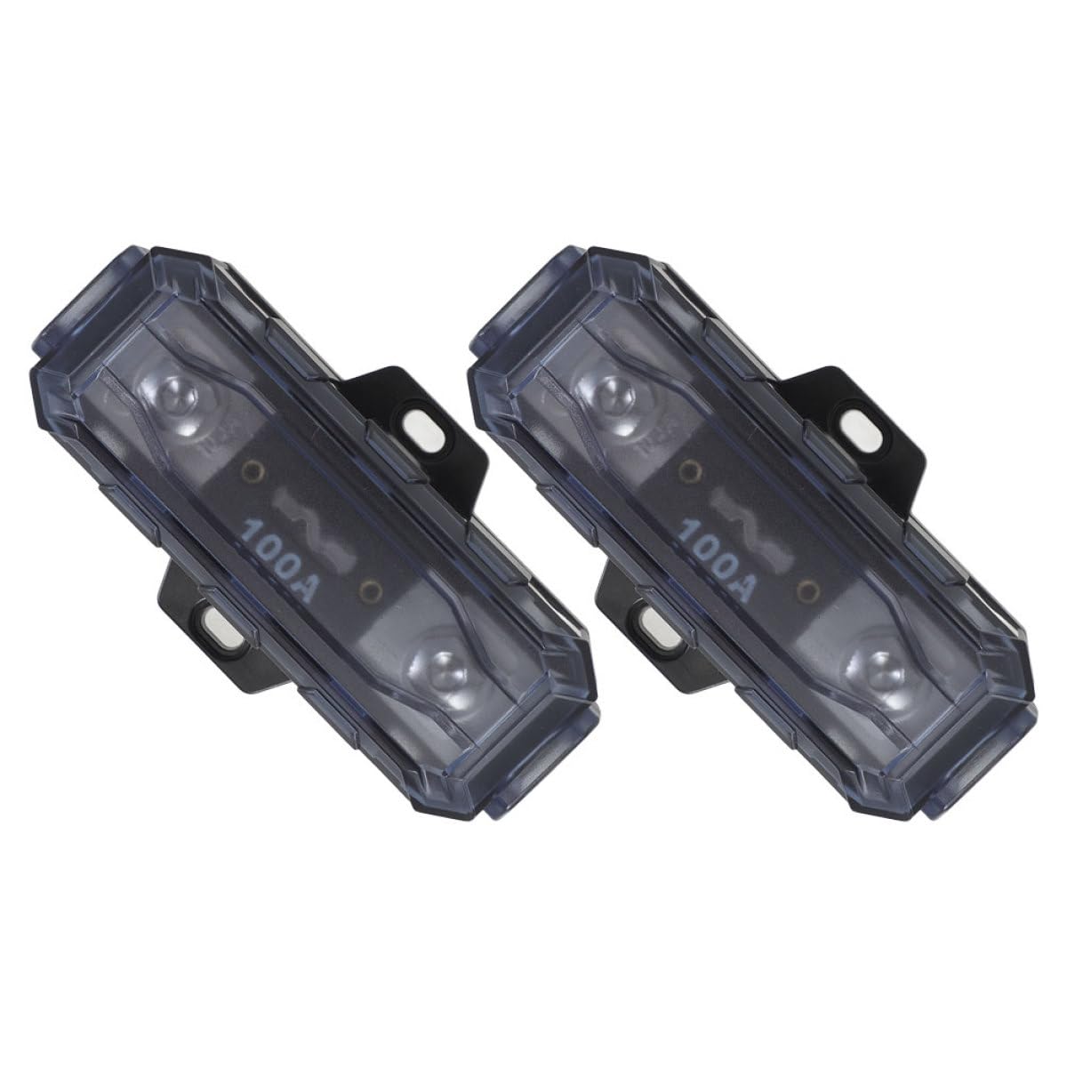 Portafusibili Anl per Amplificatore Audio Auto, 2 Pezzi, 100A, Lega di Zinco, Installazione Facile, Sicurezza Affidabile