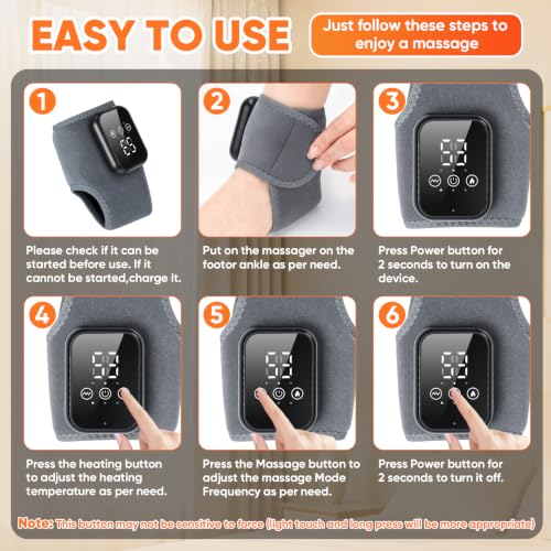 2PCS Foot Renew Massager for Neuropathy 3 in 1 Cordless and Portable Foot and Ankle Massag - image 5