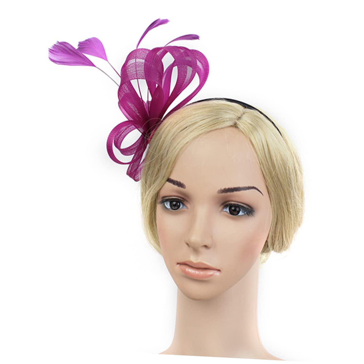 Abaodam 4pezzi Fascinator Elegante Con Piume e Rete Per Eventi Cappello Decorativo Da Cerimonia e Tea Party Per Donne Accessorio Per Comfort Assicurato e Design Unico