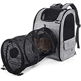 🐾 【Uso en invierno y verano】Fondo sólido desmontable, compresible, se puede utilizar en ambos lados: el tapete inferior es de diseño de franela. En el invierno, las mascotas pueden permanecer en el interior para mantenerse abrigadas y confortables; el otro lado es de tela Oxford, diseñado para el verano, es fresco y transpirable! Se puede quitar y lavar por separado, para que su mascota pueda sentarse o dormir cómodamente.