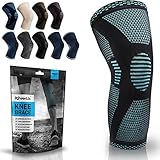 1 DAY SALE! PowerLix Compression Knee Sleeve - Best Knee Brace for Meniscus Tear, Arthritis, Quick Recovery etc. – Knee Support For Running, CrossFit, Basketball and other Sports – Single Wrap