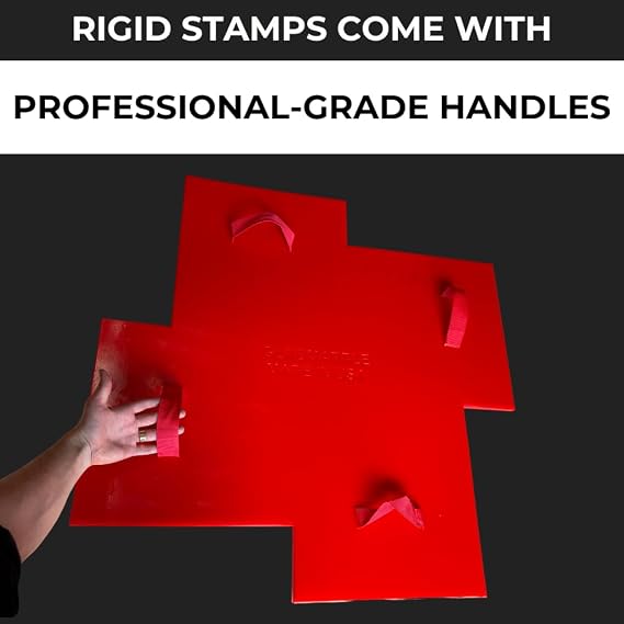Grand Ashlar Slate Stone Concrete Stamps Mats 36 x 36- Made in USA | Durable Polyurethane, Rigid Form for Patios, Driveways, Walkways & DIY Projects SM 3400/3