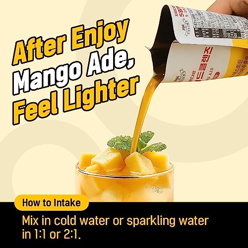 Jayu Freedomcafe 5 Day Detox Cleanse Ade Mango - 5 Pack (16.90Oz) - Supports Healthy Digestive And Regular Bowel Movements, Detox Cleanse For Weight Management And Belly Fat, Bowel Cleanse Liquid #TOP4