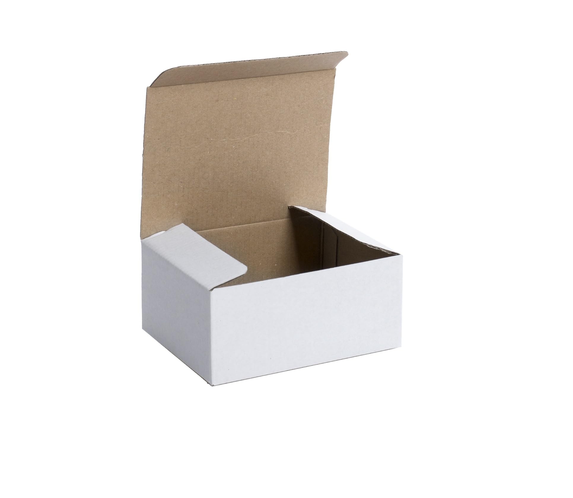 250 Stück Maxibriefkartons 250x150x100 mm Innenmaß Geschenkbox Kleiderbox 1-Wellig Fefco 426 WEISS NEU