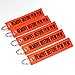 Rotary13B1 Remove Before PEW PEW - 5 Pack Key Chains (Neon Orange/Black)
