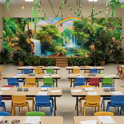 Lounsweer fondo de selva tropical 18 x 6 ft miniatura 6