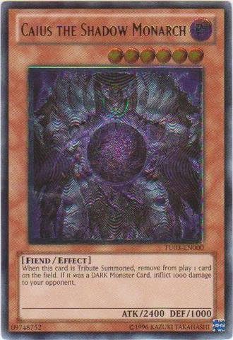Yu-Gi-Oh! - Caius The Shadow Monarch (TU03-EN000) - Turbo Pack 3 - Promo Edition - Ultimate Rare