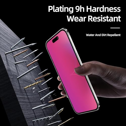 EGKimBa for iPhone 17 Pro Max Privacy Screen Protector, Gradient Color Tempered Glass, Bubble Free, Easy Installation, Auto Dust-Elimination, Anti Blue Light by EGKimBa - Image 6