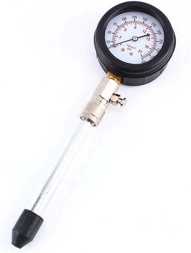 Compression Meter Compression Tester Compression Tester Test Device Automotive Gasoline Engine Compression Measuring Device Kit Automotive Tool Measuring Device with Carrying Case