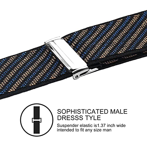 Image of Suspenders for Men, Adjustable Suspenders with Elastic Straps Y-Back Construction Heavy Duty for Work