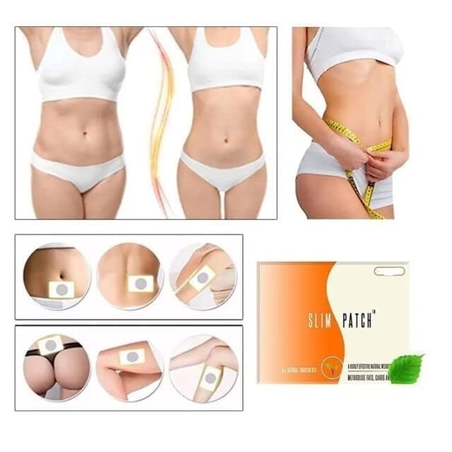 Image of Slimming Navel Sticker Patches for Weight Loss (10pcs in 1 pack) - Natural Herbal Cold Compress for Waist Control, Stress Relief & Better Sleep - Hot Body Shaping Belly Fat Burner for Men & Women
