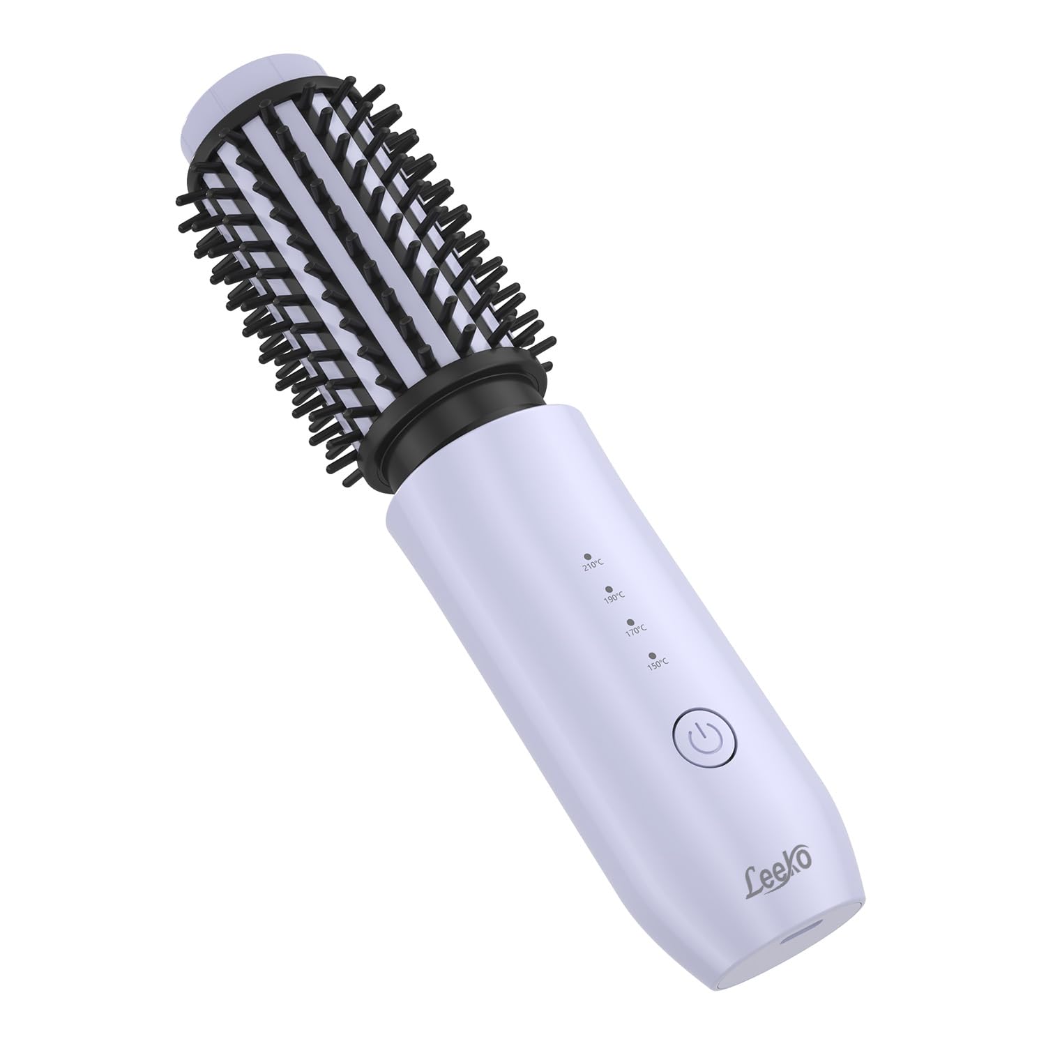 Mini brosse à friser sans fil 3 en 1 avec 4 températures, fer à friser chauffant d'extérieur et fer à lisser de voyage, 7000 mAh rechargeable par USB (violet)