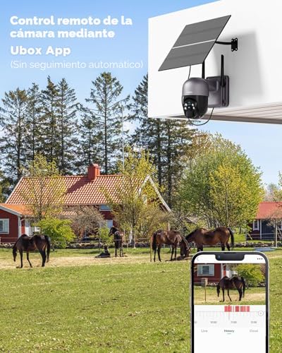 Miniatura 4 de Xega 3g 4g Lte Cámara Vigilancia Exterior Con 20w Panel Solar 20.000 Mah Batería Sim Cámara De Seguridad Sin Cable 2k Ptz Grabación 24 7 , Visión Nocturna En Color, Detección De Movimiento Pir,Ip66