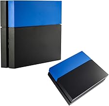 eXtremeRate Carcasa de Disco Duro para Consola PS4, Color Azul Mate, Carcasa de Repuesto para Consola PS4, Consola no incluida