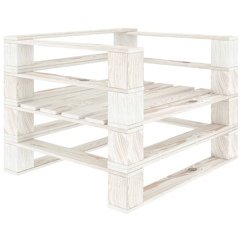 Chaises d'extérieur en bois de pin blanc pour embellir vos repas sur le balcon
