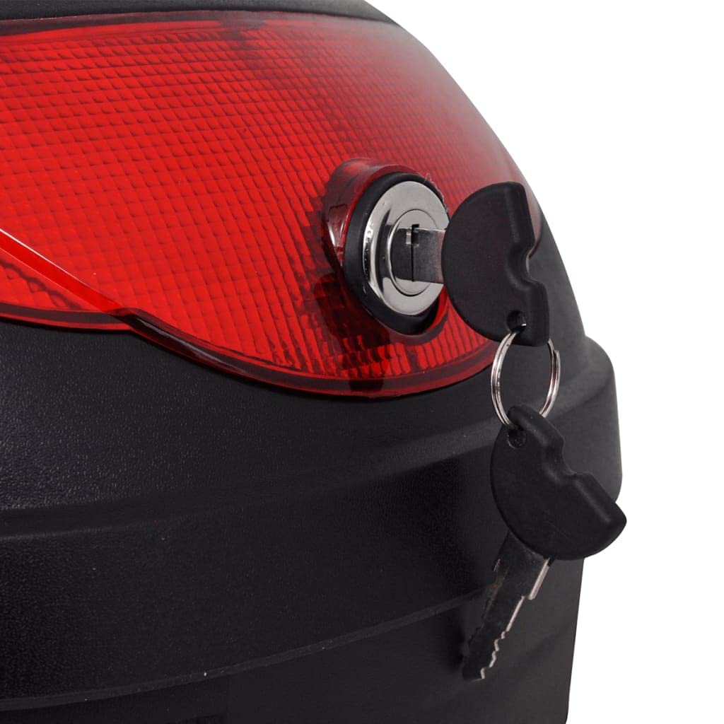 Tomostar Top Case Moto, Top Caisse Topcase Coffre Moto Scooter 36 L pour Un Seul Casque