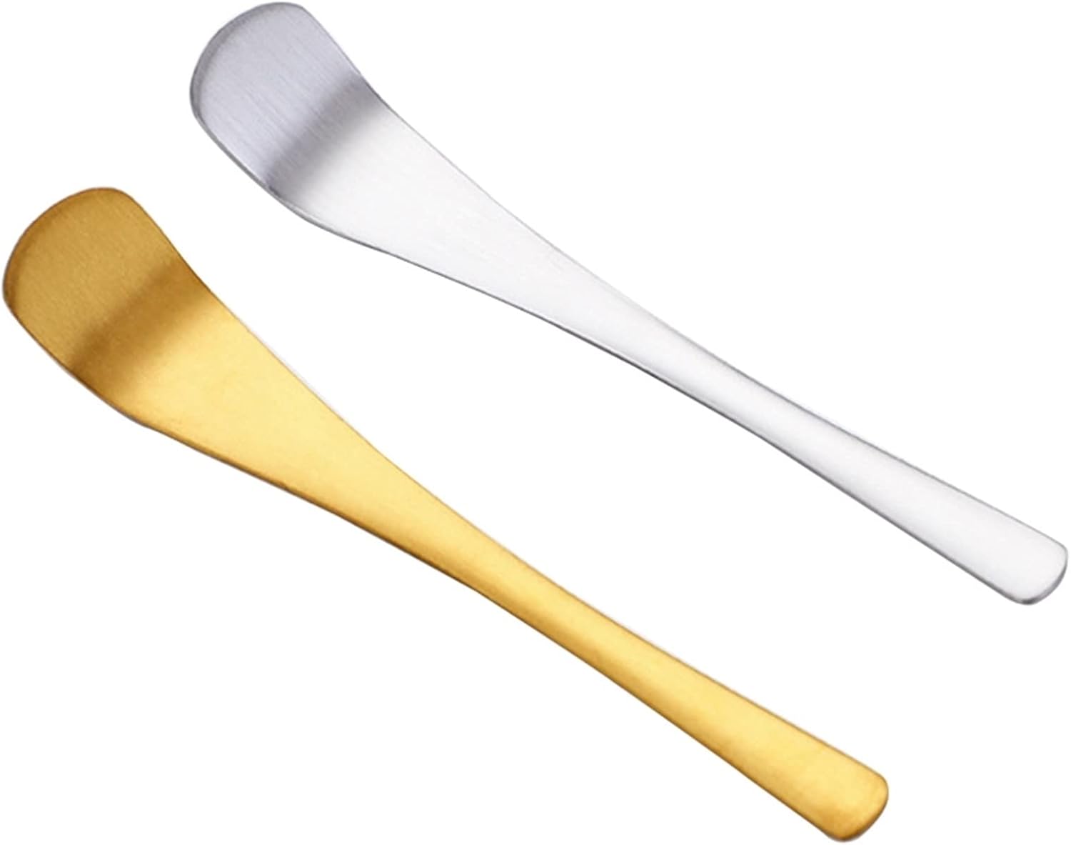 Coffee Scoops Stainless Steel Teaspoons Iced Tea Coffee Ice Cream Dessert Easy to Use Tool(Gold)