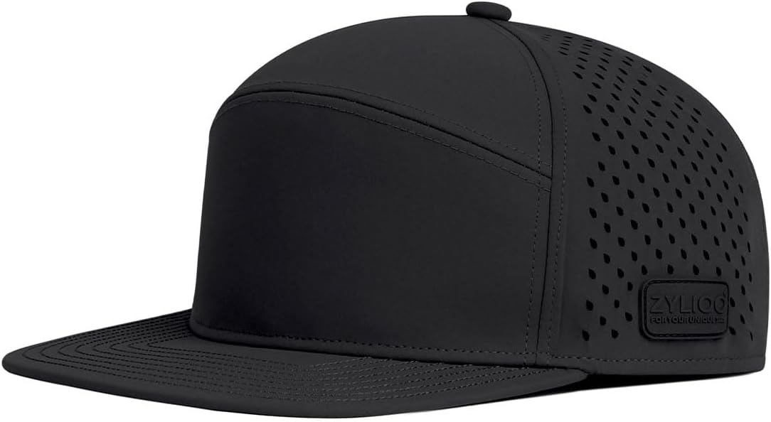 XXL Oversize Snapback Trucker Hat for Big Heads,Laser Perforated Flat‑Bill Cap,Large Mild Profile Golf Hat Flat Brim
