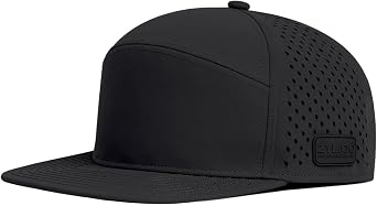 Zylioo XXL Laser Vented Trucker Hat for Big Heads, Flat Bill Cap | Generous 2XL Fit-Airy cutout panels and a straight visor give larger head shapes cooler comfort for sunny rounds.