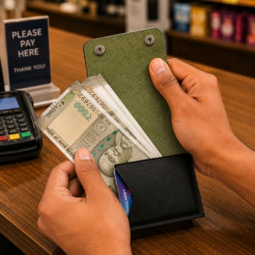 The Wallet Store ClickKiss Genuine Leather Wallet - Green - Image 7
