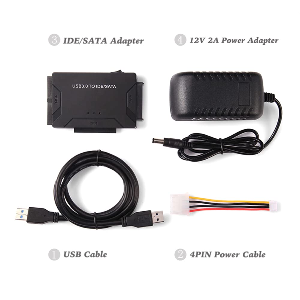 1pcs SATA a USB IDE Adattatore USB 3.0 2.0 SATA 3 Cable per 2,5 3.5 Drive disco rigido HDD SSD Converter IDE SATA Adattatore SATA,US Adapter