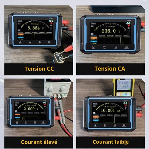 Oscilloscope 2C23T Multimètre Générateur DDS 3 en 1 Oscilloscope à écran Plat 2 Canaux Bande Passante 50 MHz 250 MSa/s Taux D'échantillonnage 19999 Comptes