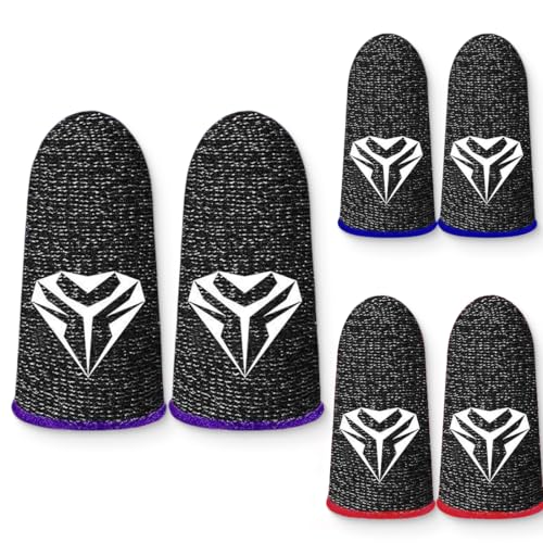 Fingerhüllen für Gaming, Handy für Pubg Cod, atmungsaktiv, Anti-Schweiß, Anti-Trockenheit, Gaming-Telefon-kompatibel, Ultra-empfindliche Fingerhandschuhe