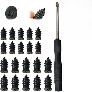 Tire Repair Nails Kit with 2 Sizes, Screw in Tire Repair Plugs with Box and Screwdriver, Fast Self-Service Tire Repair Tools (10 Set)
