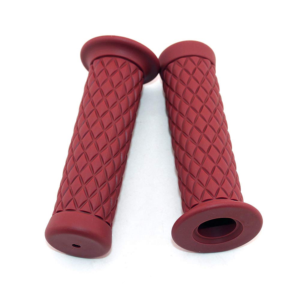 Motorcycle Grips Non Slip Rubber Bar End Thruster Grip 7/8" 22mm 24mm Motorcycle Comfort Hand Handlebar Grip Thruster Grip