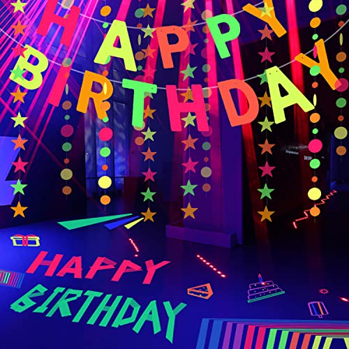 Neon Gaffer Cloth Tape,Adhesive Black Light Tape Sets,Fluorescent Uv Blacklight Glow In The Dark Tape For Uv Party,Glow Sticks,Neon Tape,Glow Tape,Glow In Dark Tape,Uv Tape (0.6Inchx16.5Feetx5 Rolls) #TOP2