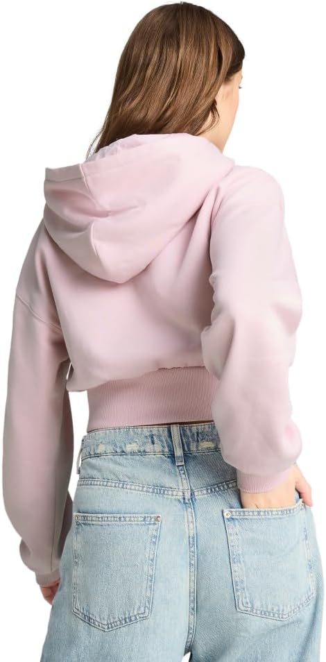 PUMA Women's BMW M Motorsport Essentials Half-Zip Hoodie, Rose Mauve SS25, Large