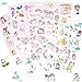 Scrapbook Stickers,Einhorn Scrapbooking,PVC Sticker Fotoalbum Kinder Ideal Zum DIY Deko für Kalender Wasserbecher USW,Sticker Einhorn,300+ Motive,17,4cm x 9,cm