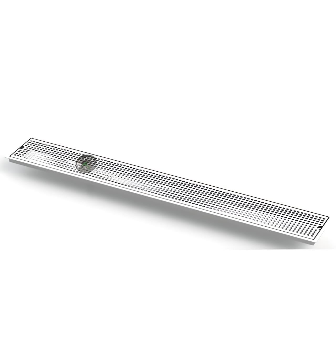 Flush Mount Drip Tray with Perforated Screen and Center Drain - 45