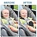Accmor Car Seat Strap Pads Set for Baby Toddler Kids, Car Seat Strap Covers with Hip Support, Super Soft Seat Belt Covers Fits for All Car Seats, Pushchair, High Chair, Stroller