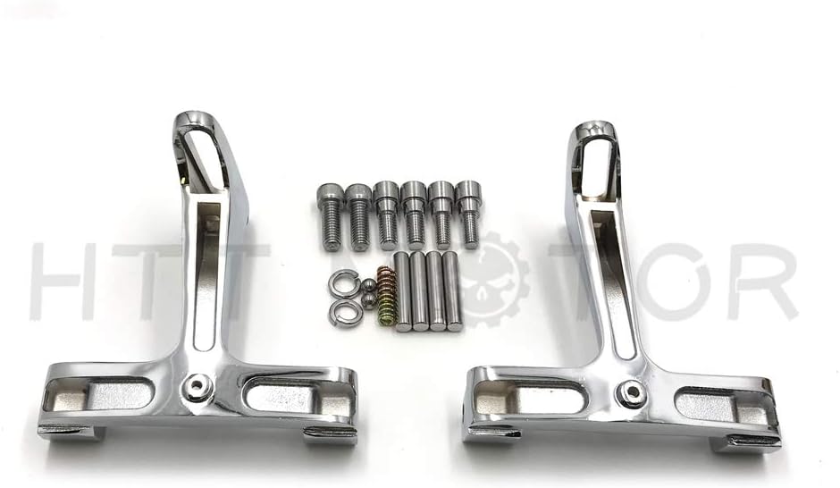 HTTMT MT216-123- Chrome Passenger Footboard Floorboard Mounting Bracket Compatible with 1993-2019 Touring Trike