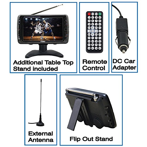 image for Naxa Portable 7 Inch LCD Digital HD Television TV - ATSC/NTSC Tuner US