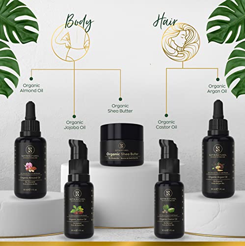 ORGANIC Body Care Set 5x30ml - Gifts For Her - Birthday Gifts for Her with Shea Butter, Argan Oil, Jojoba Oil, Almond… - Image 5