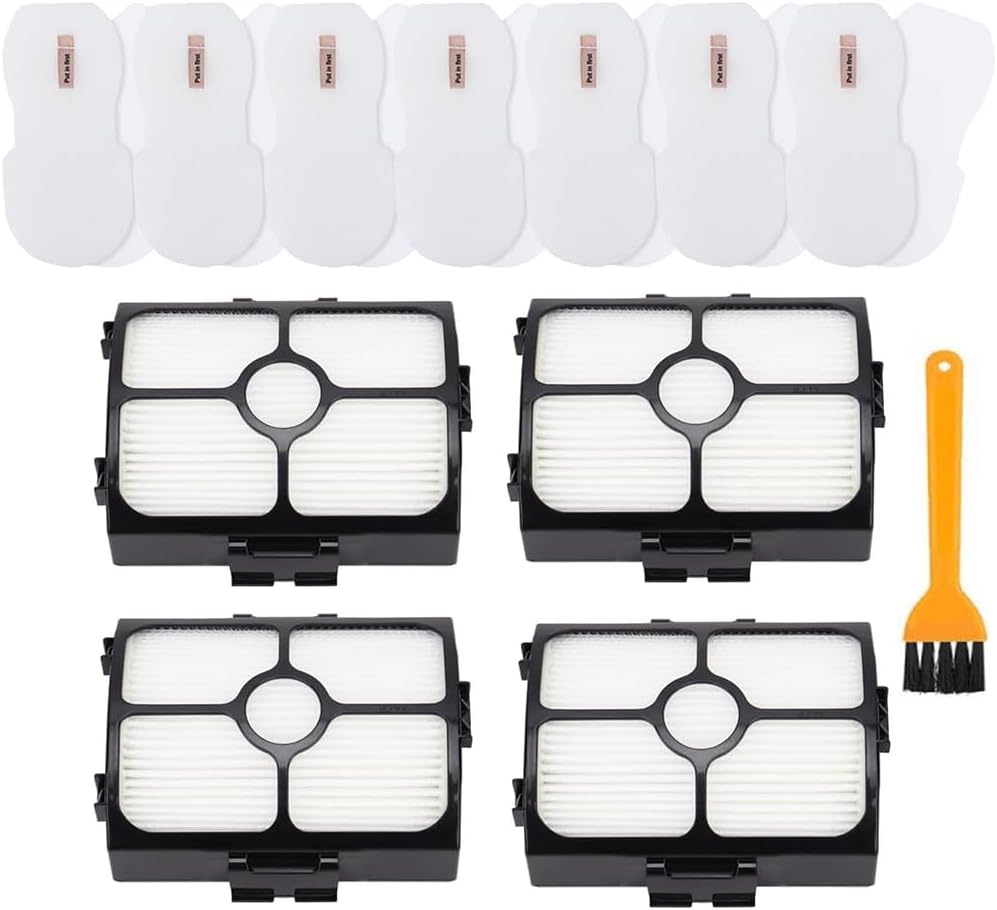 HZ3002 Replacement Filters for Shark HZ3002 HZ3000 HZ4001AMZ HZ4002 Stratos Ultralight Corded Stick Vacuum, Replace part XFFKHZ3000 XHFHZ3000, 4 HEPA & 8 Foam and Felt Filters