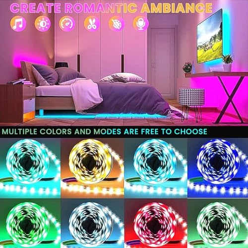 Image of PIXEL SYNC RGB LED Strip Light 5M | 5050 SMD | 60 LEDs /M | 12V Plug & Play Kit with 24-Key IR Remote | Color Changing LED Lights for Room, Gaming Setup, TV, Home Deco(IR - Remote ONLY)