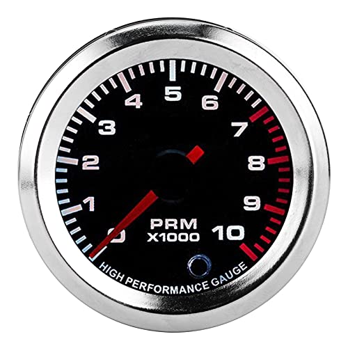 Tacómetro de 52 mm con lectura clara y retroiluminación LED ajustable