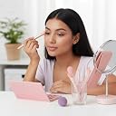 Just Tya Professional Makeup Set with Eyeshadow Palette, 8 Brushes and Beauty Sponge gallery image