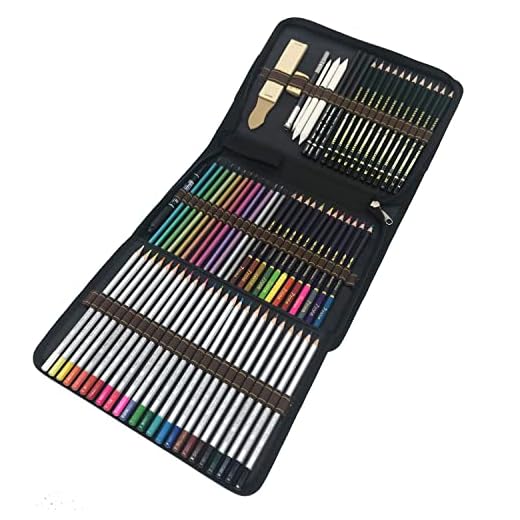 72 lapices colores profesionales,kit para dibujar a lapiz,dibujos a lapiz con color y herramientas de dibujo,Incluye lápices metálicos,acuarelables,carbón,lápices pastel y caja de lápiz