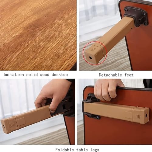 Table basse pliante bureau ordinateur de sol et lit chambre - 6