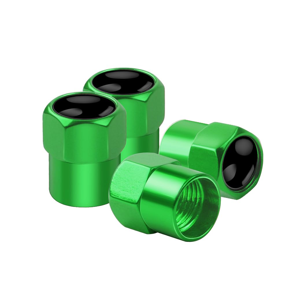 AUTO-PART - 4Pcs New Metal Car Wheel Tire Valve Cover Rod Air Cap Accessories For Infinitis Qx56 Qx60 QX70 FX35 Fx37 Ex35 Q30 G37 G35 Q60 (Green for Renaults)