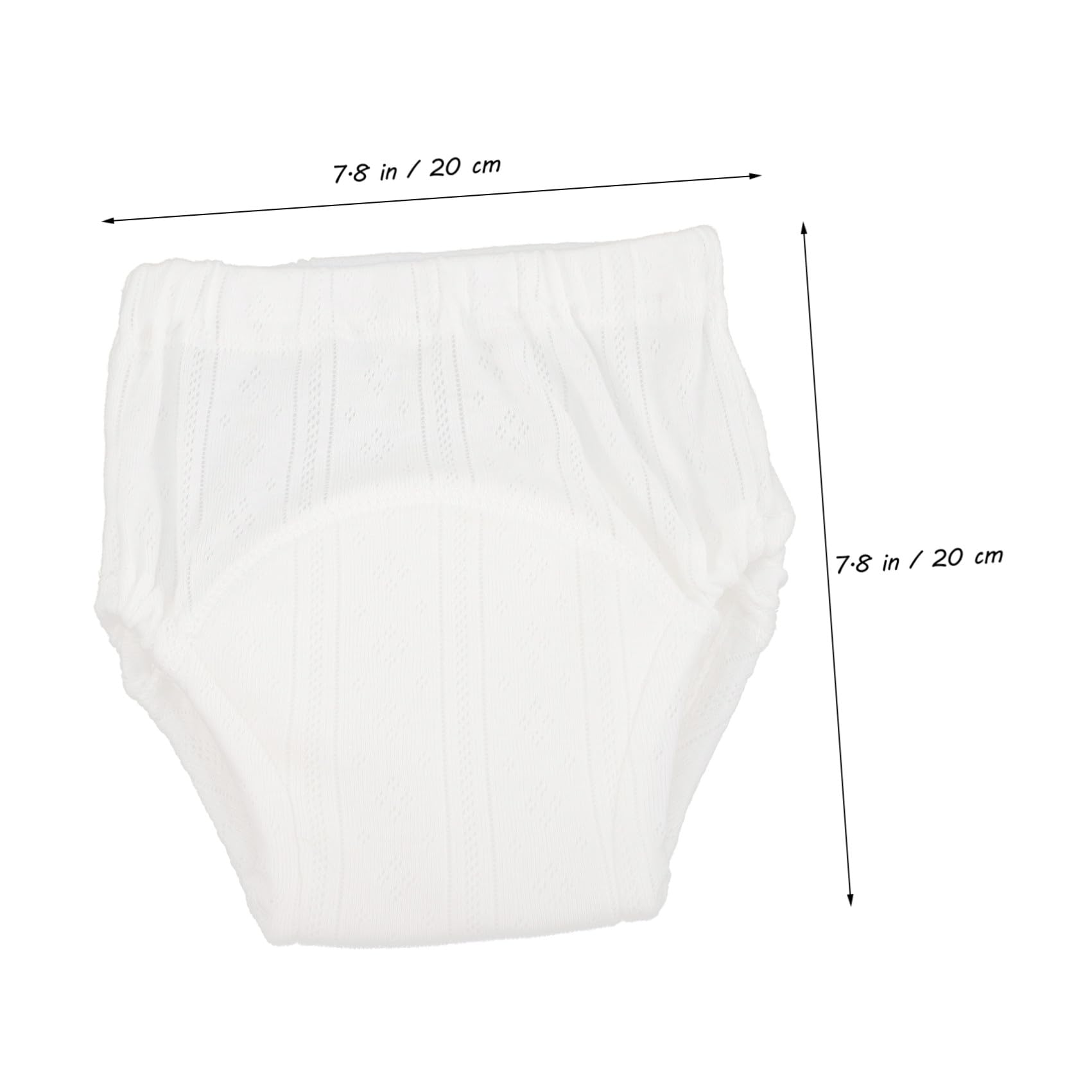 Pantalones de Entrenamiento para Bebés de Algodón Blanco, Absorbentes y Transpirables, Pack de 5 Piezas 9-11 Kg, Ideales para Aprendizaje de Baño