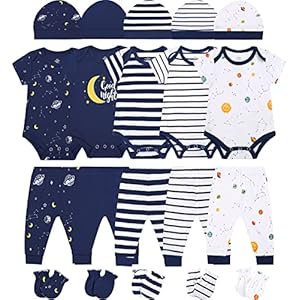 ABeCue Baby Boy Layette Essential Set Newborn Girl Clothes Pack Infant Gift Sets 20-Piece