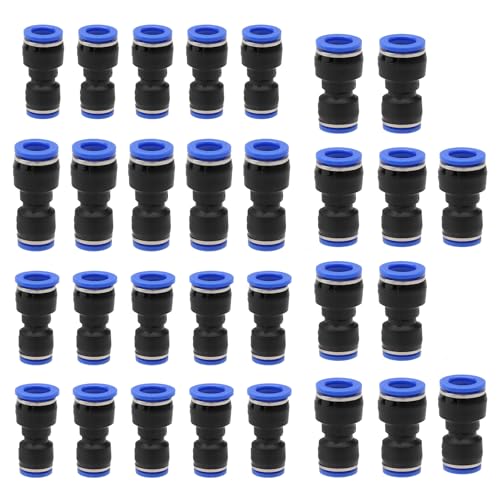 ZMDMAH - ZMDMAH 30 Pièces Raccords Air Comprimé, 4-8, 6-8, 8-10, 6-12mm Tuyau D'air comprimé, Raccords Rapides Air Compressas Pneumatique Connecteur Raccord rapide Arias compressas pour Tuyau Arias Vide - -3%
