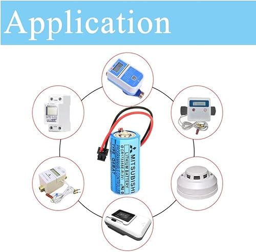 Miniatura 4 de 50PCS Q6BAT CR17335SE-R 3V 1800mAh batería de litio batería de repuesto para Mitsubishi Q25PRHCPU Q170HBATC QNS FANUC sistema