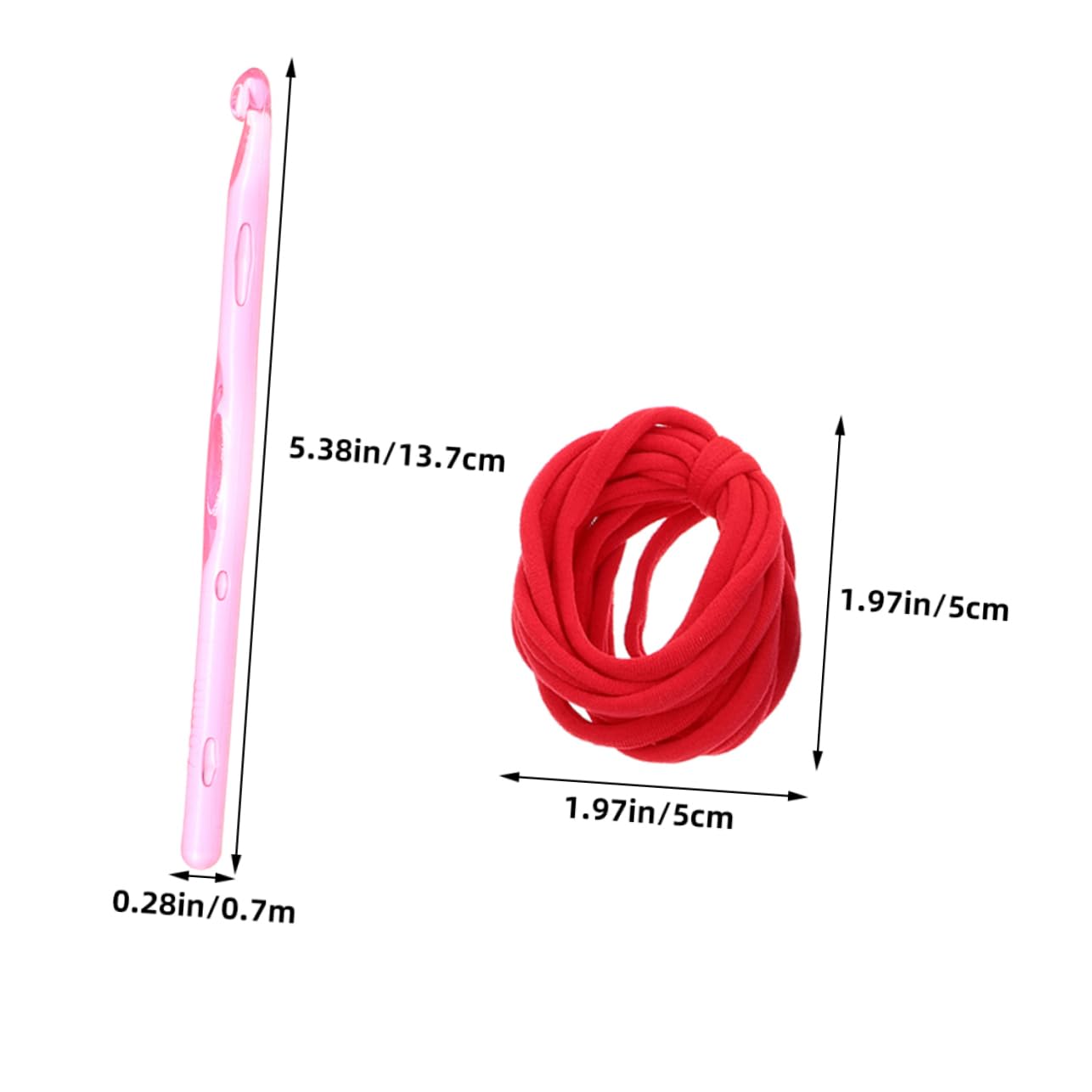 HAWILLOSCH DIY Craft Rope Braider Plastic Crochet Hooks Loom Loop Weaving Loom for Stretch Rope 99pcs Set